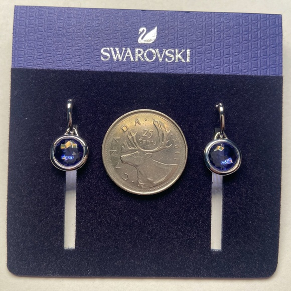 SWAROVSKI purple earrings - Picture 7 of 7